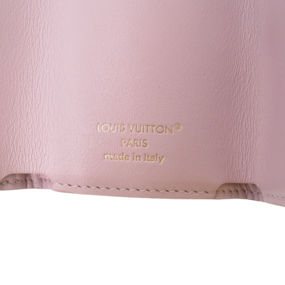 Excellent condition Louis Vuitton Mini Trifold Wallet LV Bloom M15083 in purp...